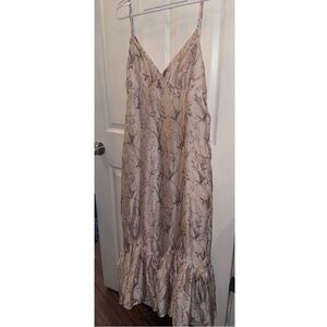 Floral Cream Sleeveless Dress